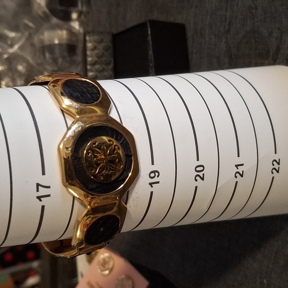 Rustic Cuff Gold and Black Cuff Bracelet - Picture 2 of 3